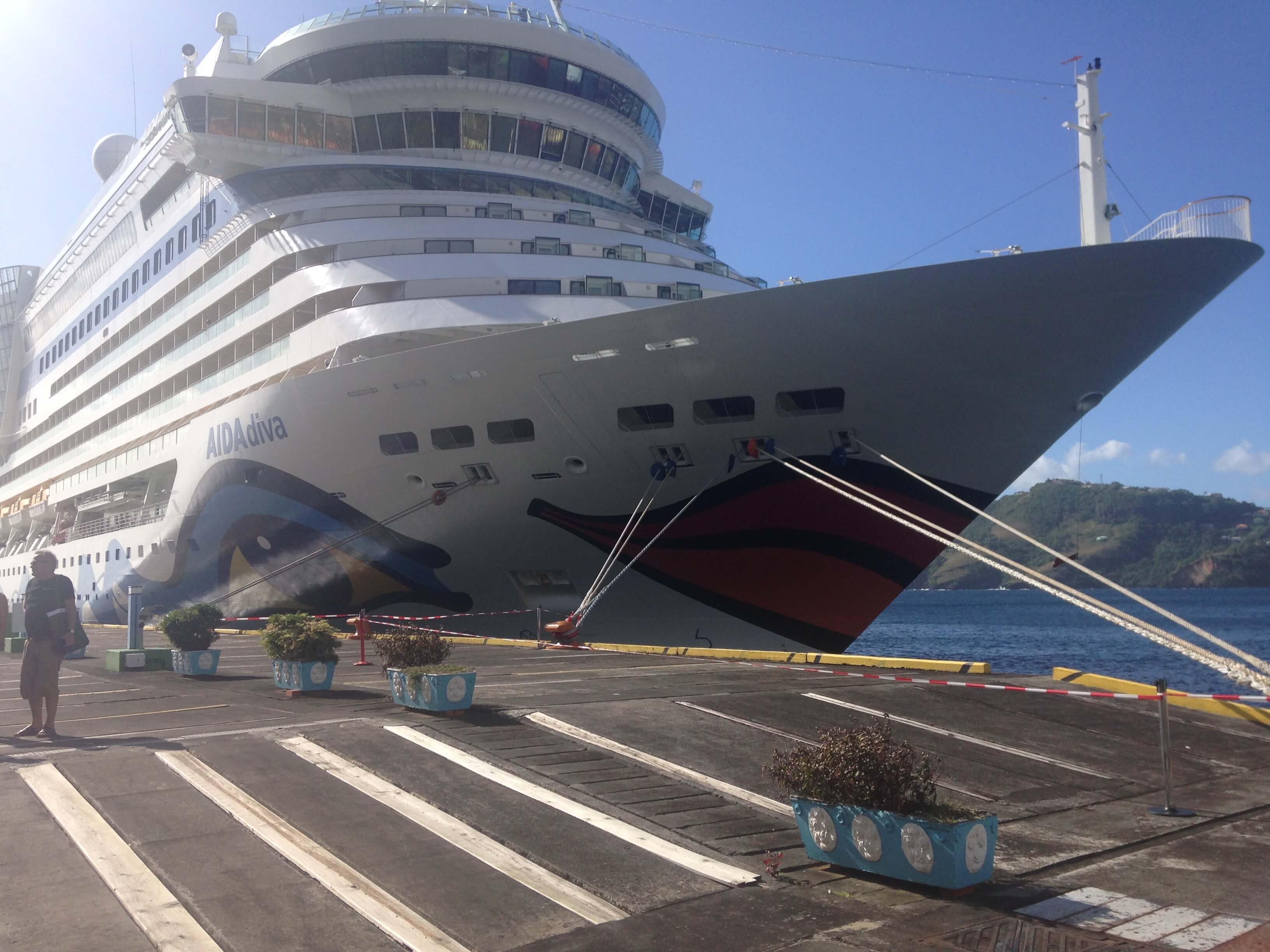 DJ MIKA auf AIDA DIVA im Hafen